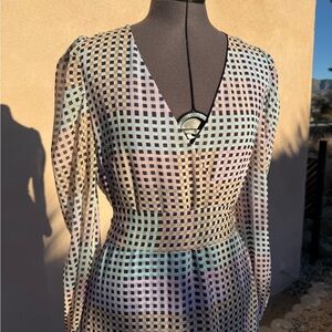 Calvin Klein Checkered Dress